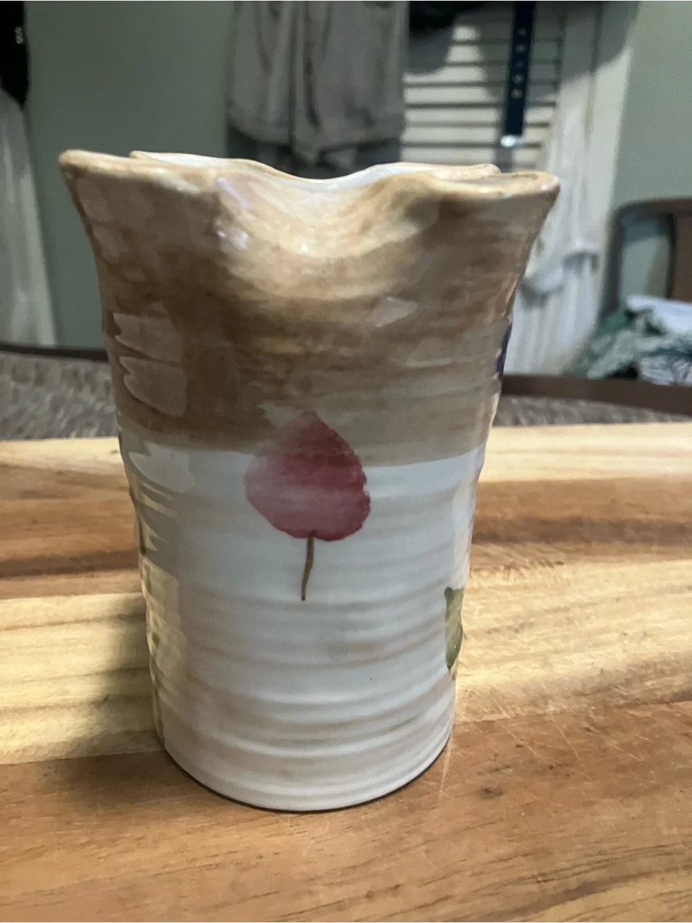 Handpainted Ceramic Studio Pottery Vase